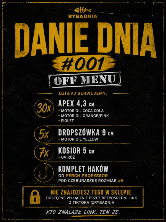 danie dnia #1 | rybadnia.pl, nie sklep, restauracja dla ryb drapieżnych